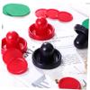 NUOBESTY 16pcs Air Hockey Replacement Includes Pucks Paddles and Felt Pads for Tabletop Game Accessories for Indoor Fun view 2
