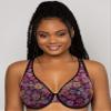 Curvy Couture Curvy Couture Women's Tulip Sexy Lace Plus Size Push Up Bra , Retro Roses, 44C view 3