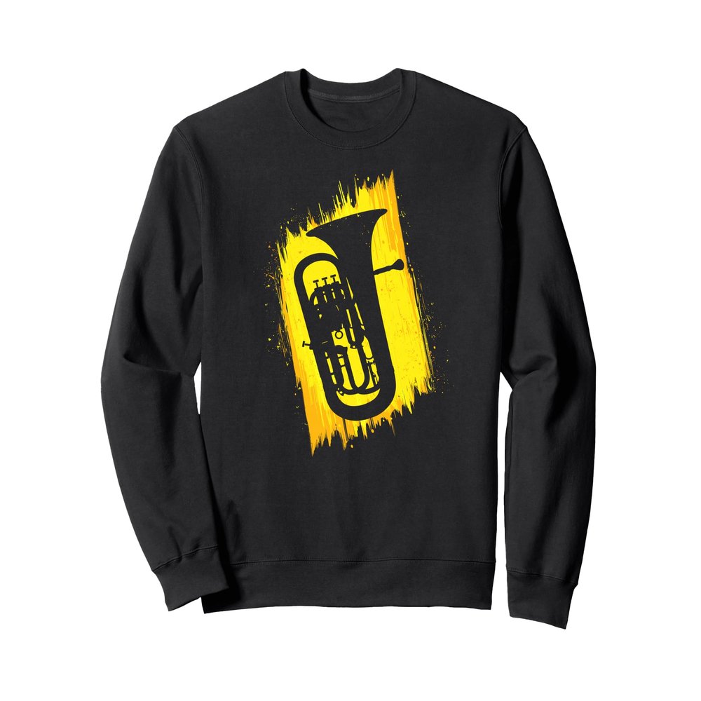 Cool Euphonium Art A Proud Euphoniumist for Brass Band Pride Sweatshirt