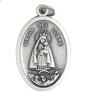 Religious & Catholic Loose Silver Tone 1" Medals, Sacramentals, Charms (Pack of 50pc). St. Mary Our Lady Virgin Del Cobre Pray for Us view 1