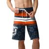 Chicago Bears NFL Mens Hibiscus Boardwalk Stripe Boardshorts view 2