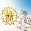Almencla Trail Bike Rear derailleur Pulley, Ceramic Bearing Guide Wheel, Aluminum Alloy 12T 14T Guide Pulley, CNC machined, Lightweight, Street Bikes. view 4