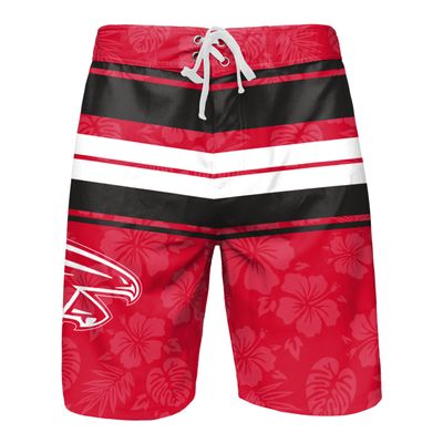Atlanta Falcons NFL Mens Hibiscus Boardwalk Stripe Boardshorts