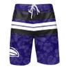 Baltimore Ravens NFL Mens Hibiscus Boardwalk Stripe Boardshorts view 1