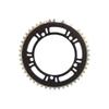 MYEEI 130 BCD Fixed Gear Single Speed Chain WheelBicycle Plate Bike Chainrings Chain Wheel Tooth Hollow Repair Track Crankset 44T 46T (Color : 48T Black Hollow) view 1