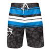 Carolina Panthers NFL Mens Hibiscus Boardwalk Stripe Boardshorts view 1