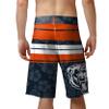 Chicago Bears NFL Mens Hibiscus Boardwalk Stripe Boardshorts view 3