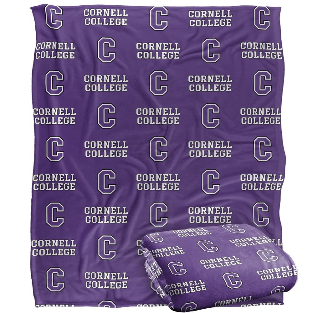 Cornell College Rams Blanket, 50"X60" Logo Pattern,Silky Touch Super Soft Throw Blanket 50" x 60"