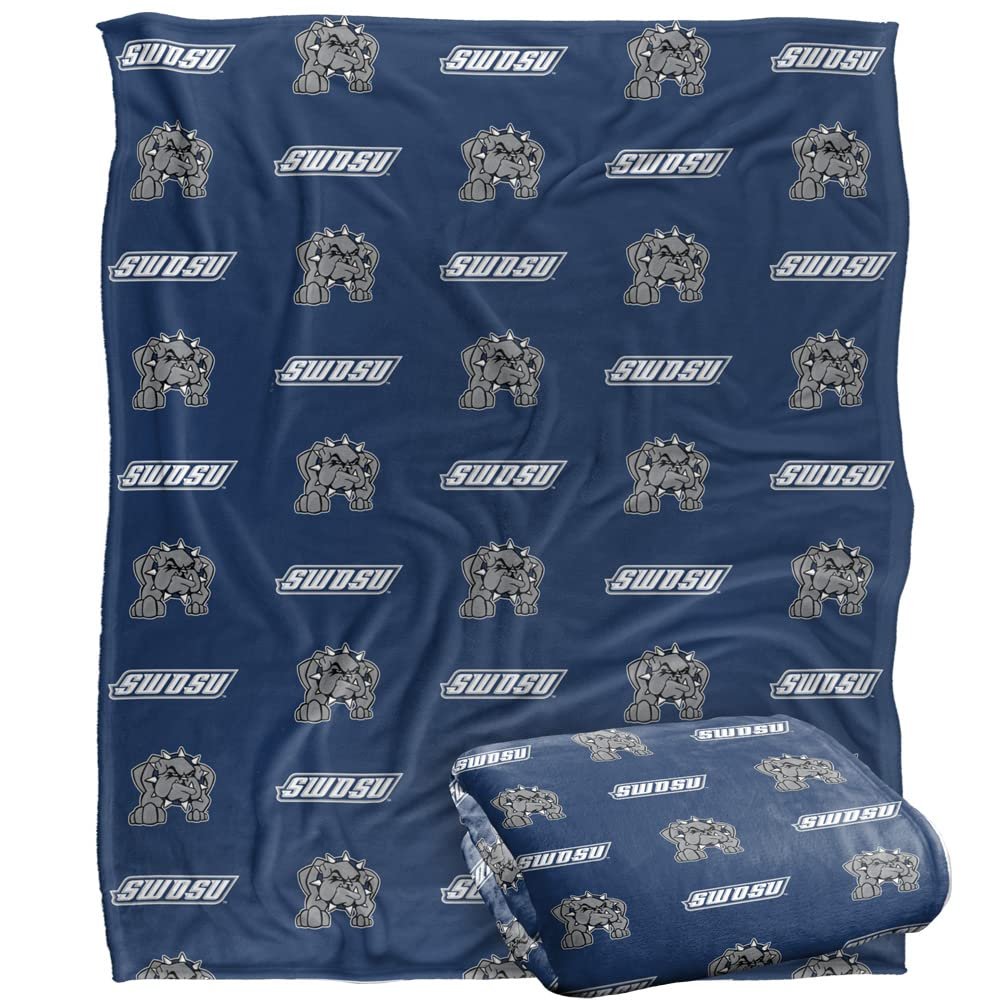 Southwestern Oklahoma State University Bulldogs Blanket, 50"X60" Logo Pattern,Silky Touch Super Soft Throw Blanket 50" x 60"