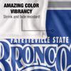 Fayetteville State University Broncos Blanket, 36"x58" Primary Logo,Silky Touch Super Soft Throw Blanket 36" x 58" view 4