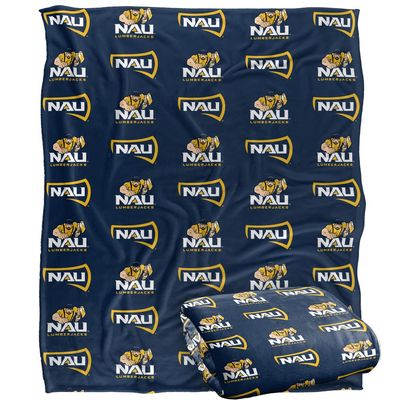 Northern Arizona University Lumberjacks Blanket, 50"X60" Logo Pattern,Silky Touch Super Soft Throw Blanket 50" x 60"