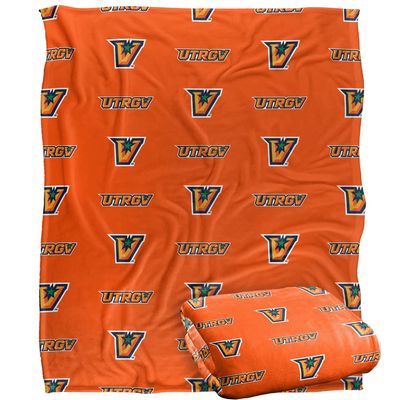 University of Texas Rio Grande Valley Vaqueros Blanket, 50"X60" Logo Pattern,Silky Touch Super Soft Throw Blanket 50" x 60"
