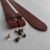 1.5 inch Men's Cowhide Leather Belt 38mm Classic without Buckle (34 inch (Waist 34), Cognac) view 2