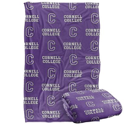 Cornell College Rams Blanket, 36"x58" Logo Pattern,Silky Touch Super Soft Throw Blanket 36" x 58"