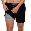 INGEAR Men's Swim Trunks with Compression Liner - 7 Inch Mens Swim Shorts for Swimming, Sports, and Outdoor Activities - Athletic Swimwear Bathing Suit Board Shorts (Small, Black) view 1