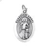 Religious & Catholic Loose Silver Tone 1" Medals, Sacramentals, Charms (Pack of 50pc). Guardian Angel view 1