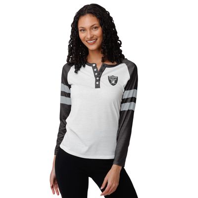 FOCO womens Nfl Team Logo Ladies Fashion Long Sleeve Henley Shirt, Big Logo, X-Large US