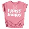 Olive Loves Apple Honey Bunny Easter Shirt for Baby and Toddler Youth Girls White on Mauve Shirt 18 Months view 1