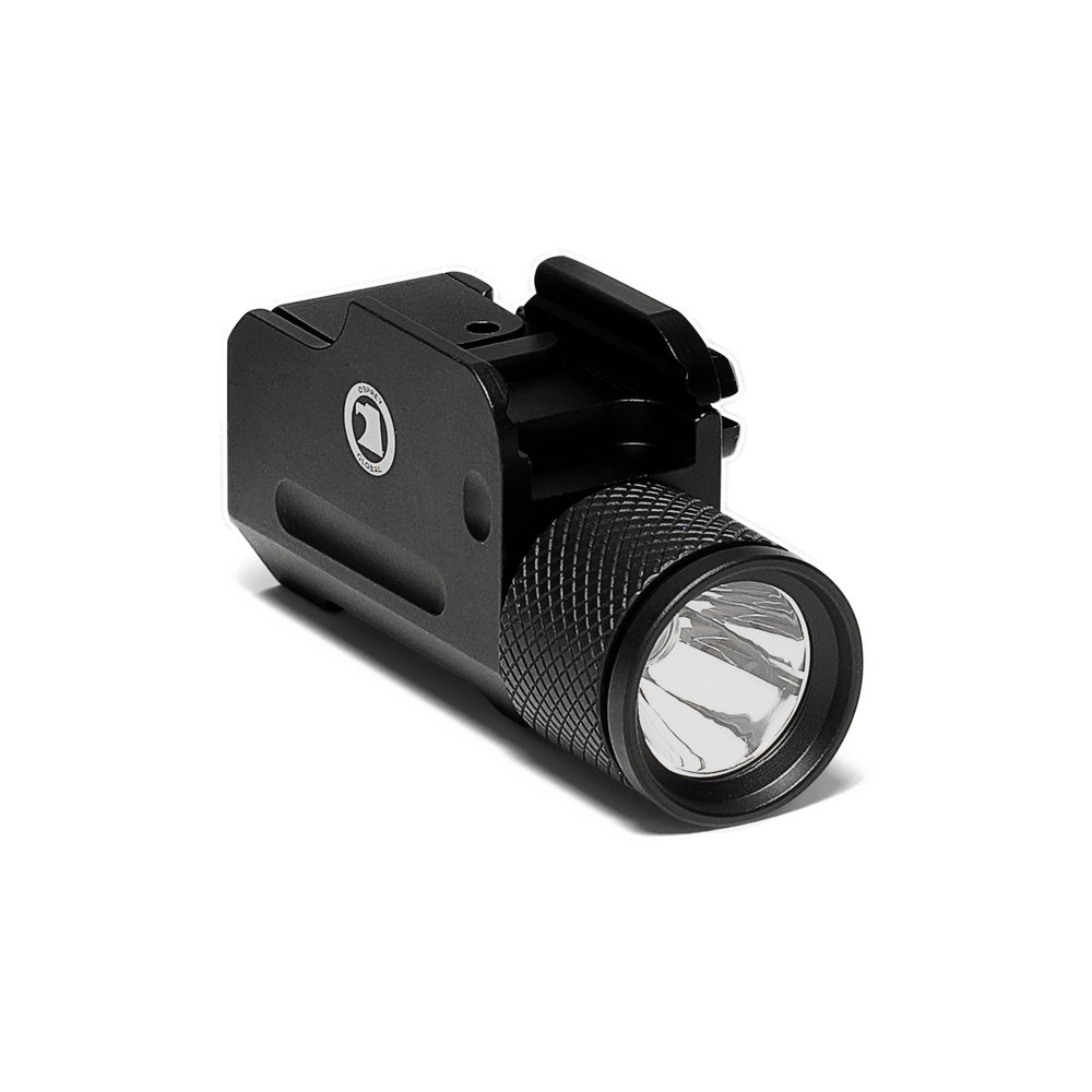 Osprey Global 500 Lumen Pistol Tactical Light, Compact Weapon Flashlight with Strobe, Picatinny Rail Compatible