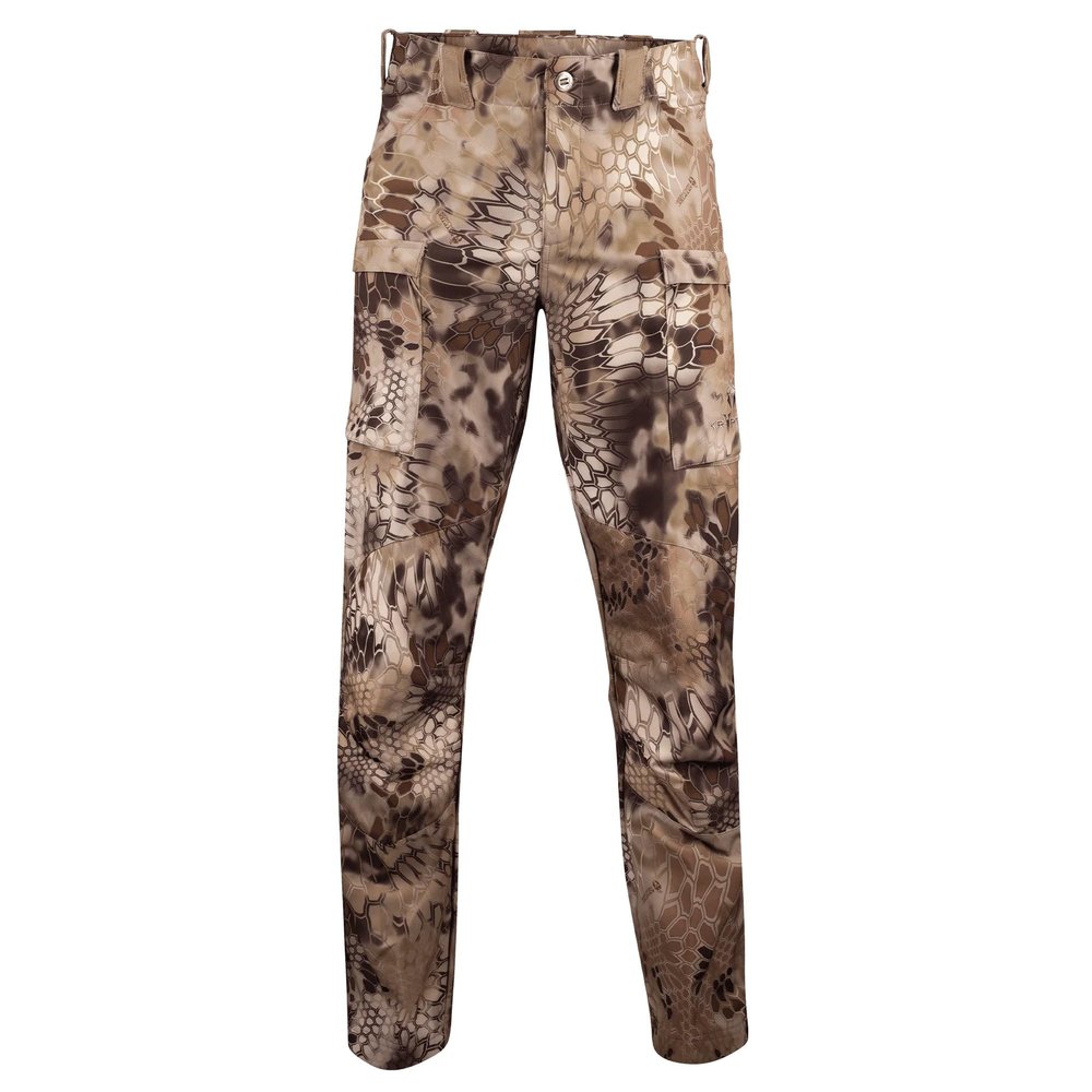 Kryptek Dalibor 3 Pant Men's Hiking Pants, DWR-Treated Water-Resistant, Ventilation Zips, Reinforced Knees, Tactical Camo, Highlander - 36W x 32L