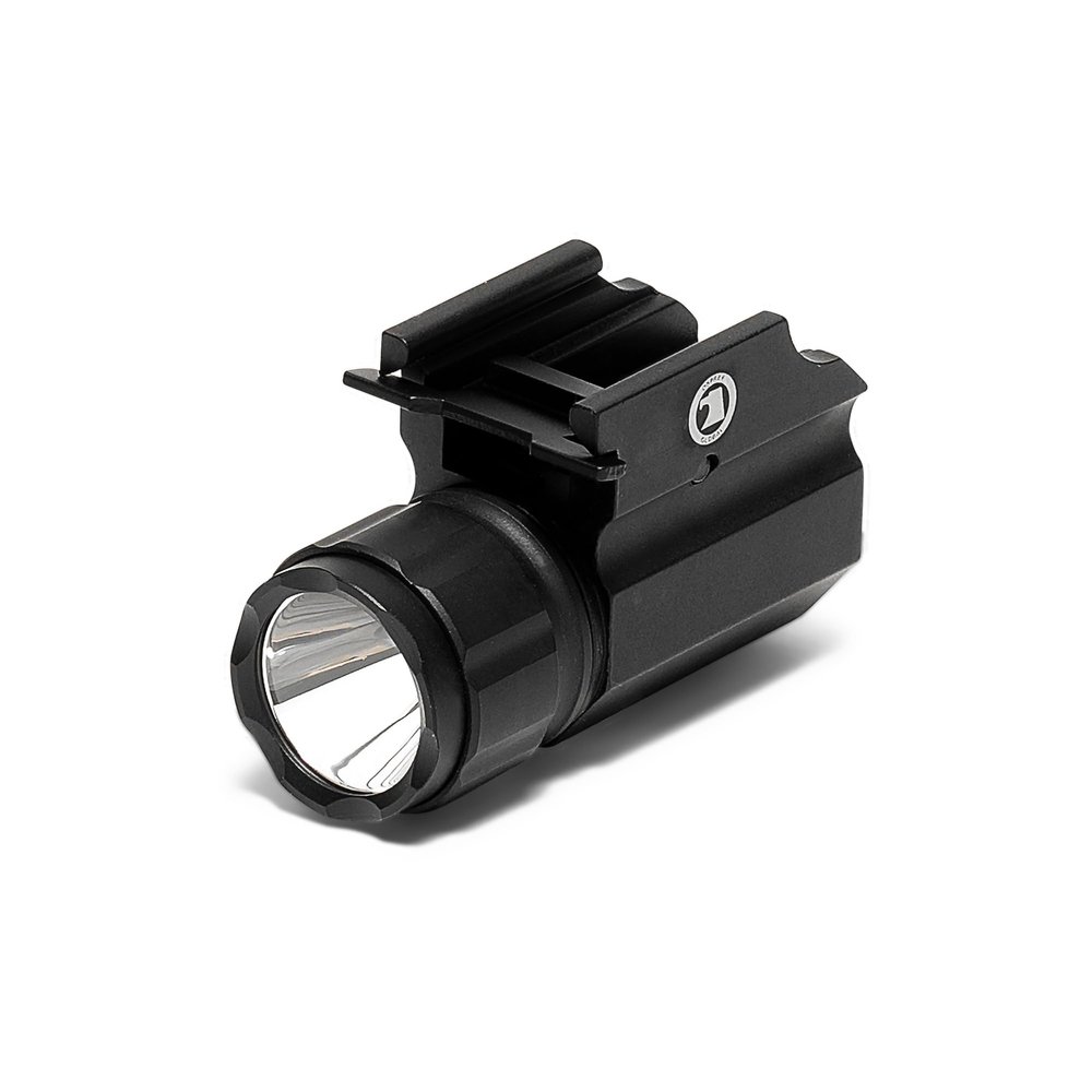 Osprey Global 300 Lumen Pistol Tactical Light, Compact Quick Release Weapon Flashlight with Strobe Mode, Fits Picatinny Rails