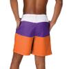 Clemson Tigers NCAA Mens 3 Stripe Big Logo Swimming Trunks view 3