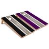 Black and Purple Striped Corn Hole Set - Regular - No Accessories view 1