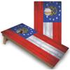 Skip's Garage Georgia Flag Corn Hole Set - Premium - No Accessories view 1