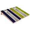 Navy and Lime Striped Corn Hole Set - Regular - Include Edge Lights view 1