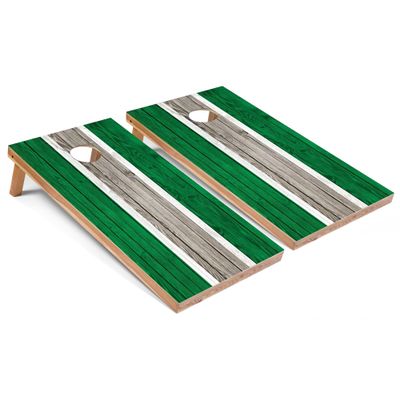 Kelly Striped Corn Hole Set - Regular - Include Carrying Case