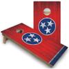 Skip's Garage Tennessee Flag Corn Hole Set - Regular - Include Case + Hole + Edge Lights view 1
