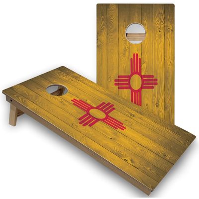 Skip's Garage New Mexico Flag Corn Hole Set - Premium - Include Carrying Case