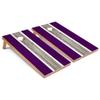 Purple Striped Corn Hole Set - Premium - Include Case + Edge Lights view 1