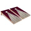 Skip's Garage Maroon Pyramid Corn Hole Set - Premium - Include Case + Hole Lights view 1
