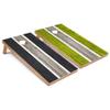 Dark Grey and Lime Striped Corn Hole Set - Regular - No Accessories view 1