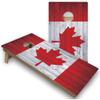 Skip's Garage Canadian Flag Corn Hole Set - Regular - Include Case + Hole + Edge Lights view 1