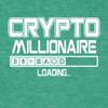 3X-Large Kelly Green Mens Crypto Millionaire Loading Bitcoin Ethereum Funny Deluxe Soft T-Shirt view 3