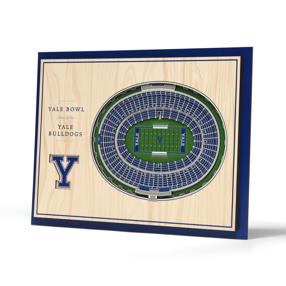 YouTheFan NCAA Yale Bulldogs 5-Layer StadiumView 3D Wall Art - Yale Bowl