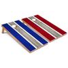 Royal and Red Striped Corn Hole Set - Regular - Include Case + Hole Lights view 1