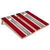 Red Striped Corn Hole Set - Regular - Include Case + Edge Lights view 1