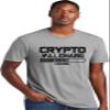 3X-Large Dark Heather Gray Mens Crypto Millionaire Loading Bitcoin Ethereum Funny Deluxe Soft T-Shirt view 1