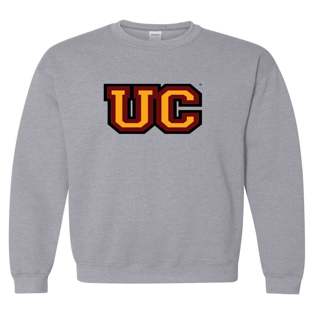 CreateMyTee | Ursinus College Full Color UC Crewneck Sweatshirt (Sport Grey, X-Large)
