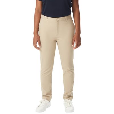 French Toast Young Women's Juniors' Slim Fit Stretch Twill Pant, Khaki, 4