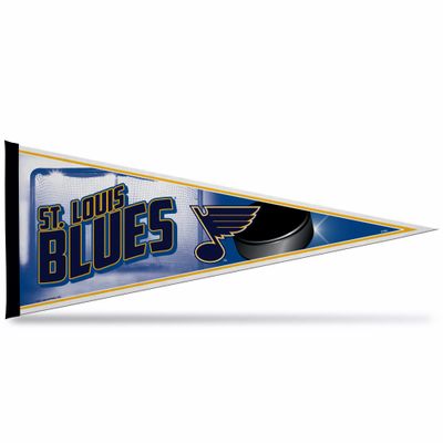 St Louis Blues Felt Pennant 12x30 Puck Design