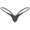 Fldy Men's Stretch G-String Thongs Micro Pouch Bugle Enhancing Pants Tanga Knickers Underwear Black Medium view 2