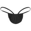 Fldy Men's Stretch G-String Thongs Micro Pouch Bugle Enhancing Pants Tanga Knickers Underwear Black X-Large view 3