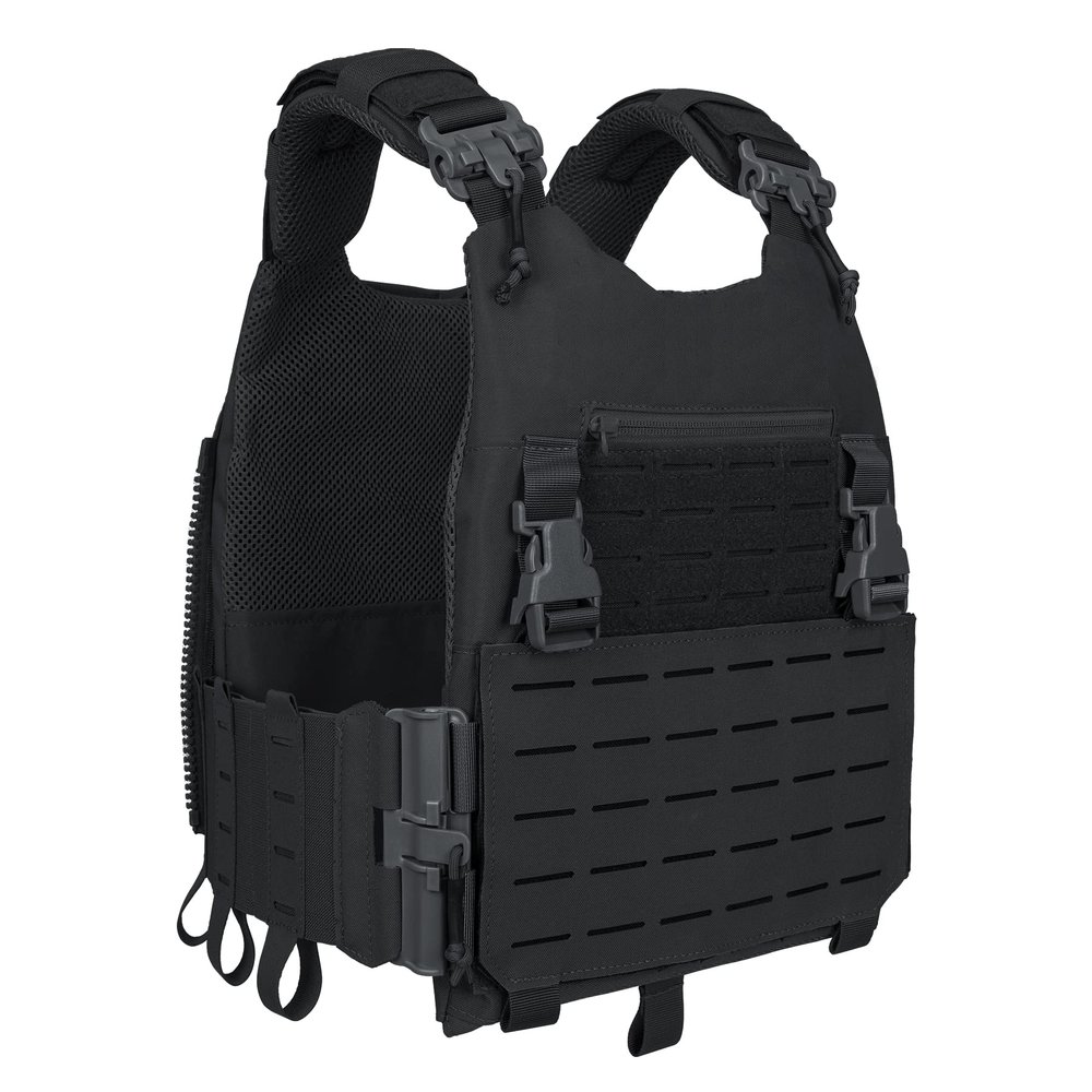 IDOGEAR Combat Sport Vest For Hunting Training Airsoft Outdoor Sports (Black)
