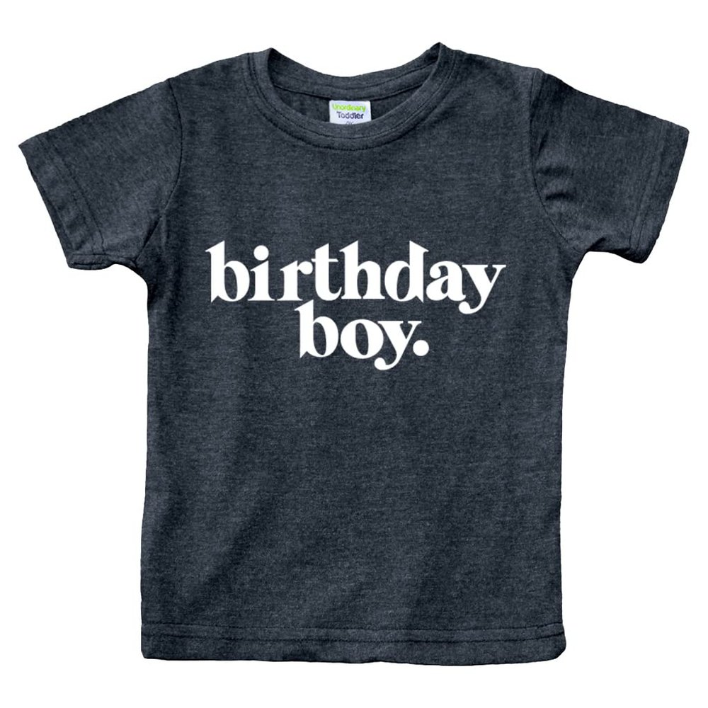 Birthday boy Shirt Toddler Outfit its My Year Old First 1st 2nd 3rd 4th 5th Tshirt (Youth S(8), Charcoal Black)