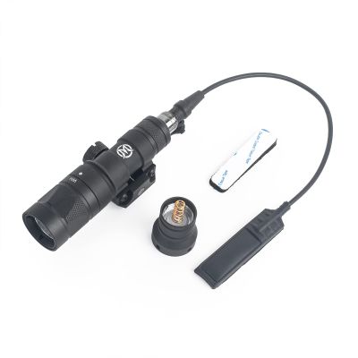 NOBUHIRO M300W 400 Lumens Tactical Flashlight with Strobe/Constant White Light, with Remote Pressure & Push Button Switch, Fit for 20mm Picatinny Rail