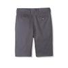 French Toast Boys' Adjustable Waist Flat Front Chino Bermuda Shorts with Stretch (Standard & Husky), Grey, 5 view 2
